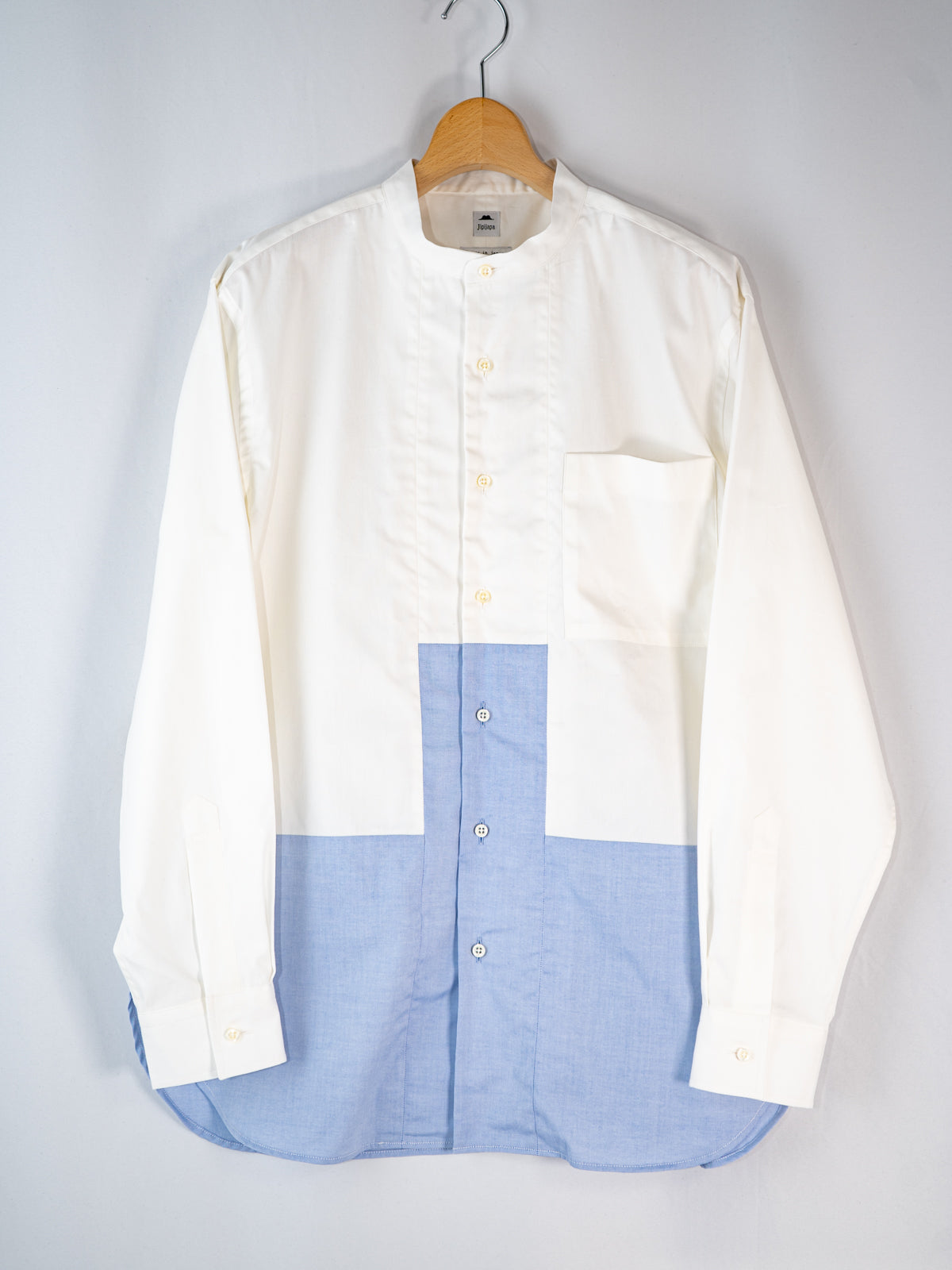 ウエスト切り替えバンドカラーシャツ | Jipijapa