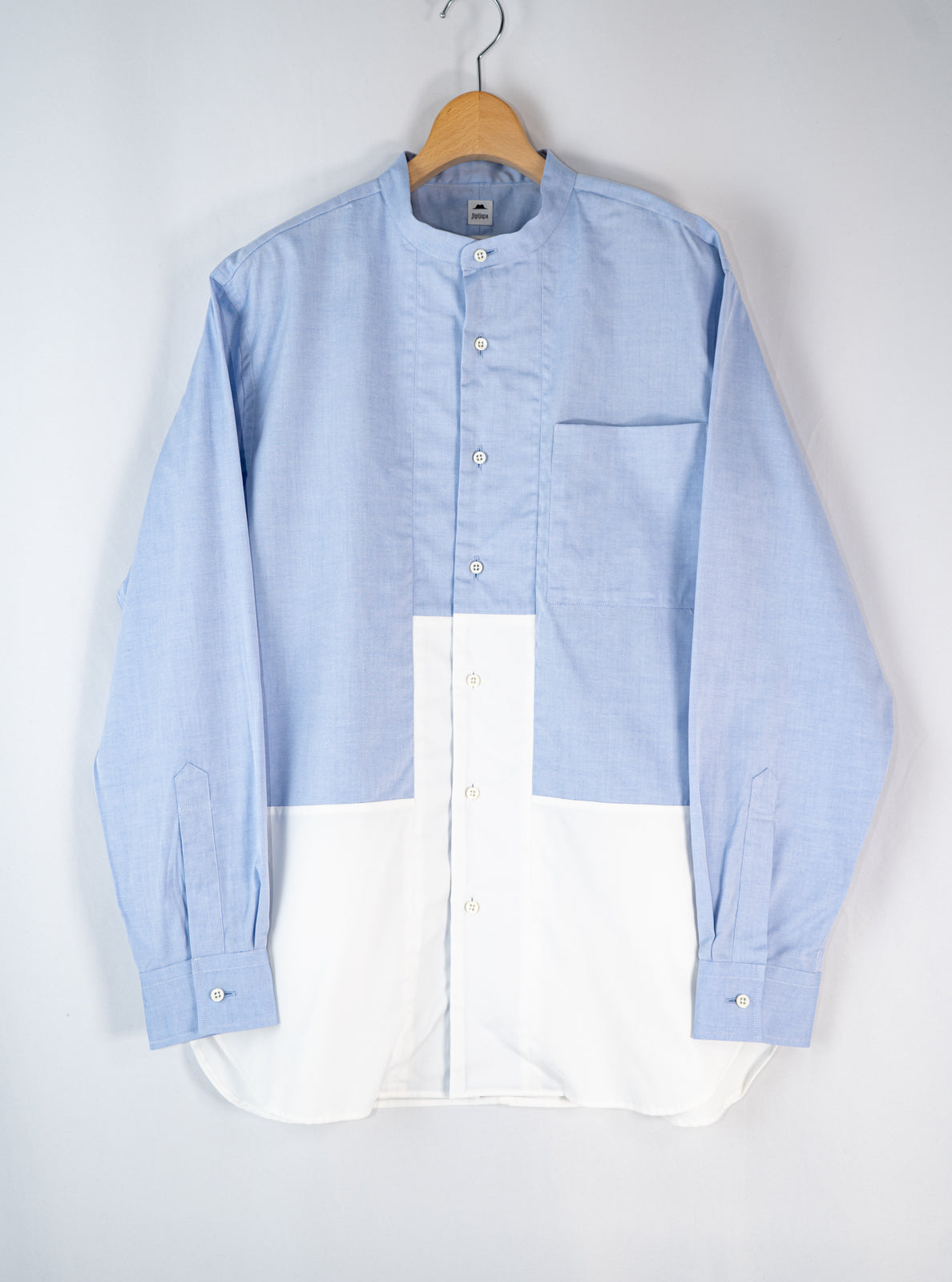 ウエスト切り替えバンドカラーシャツ | Jipijapa