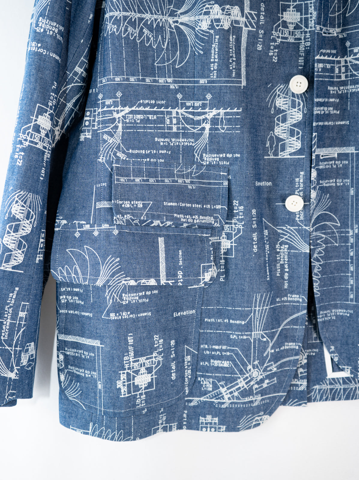 プリントシャンブレーチェンジポケットジャケット | Jipijapa