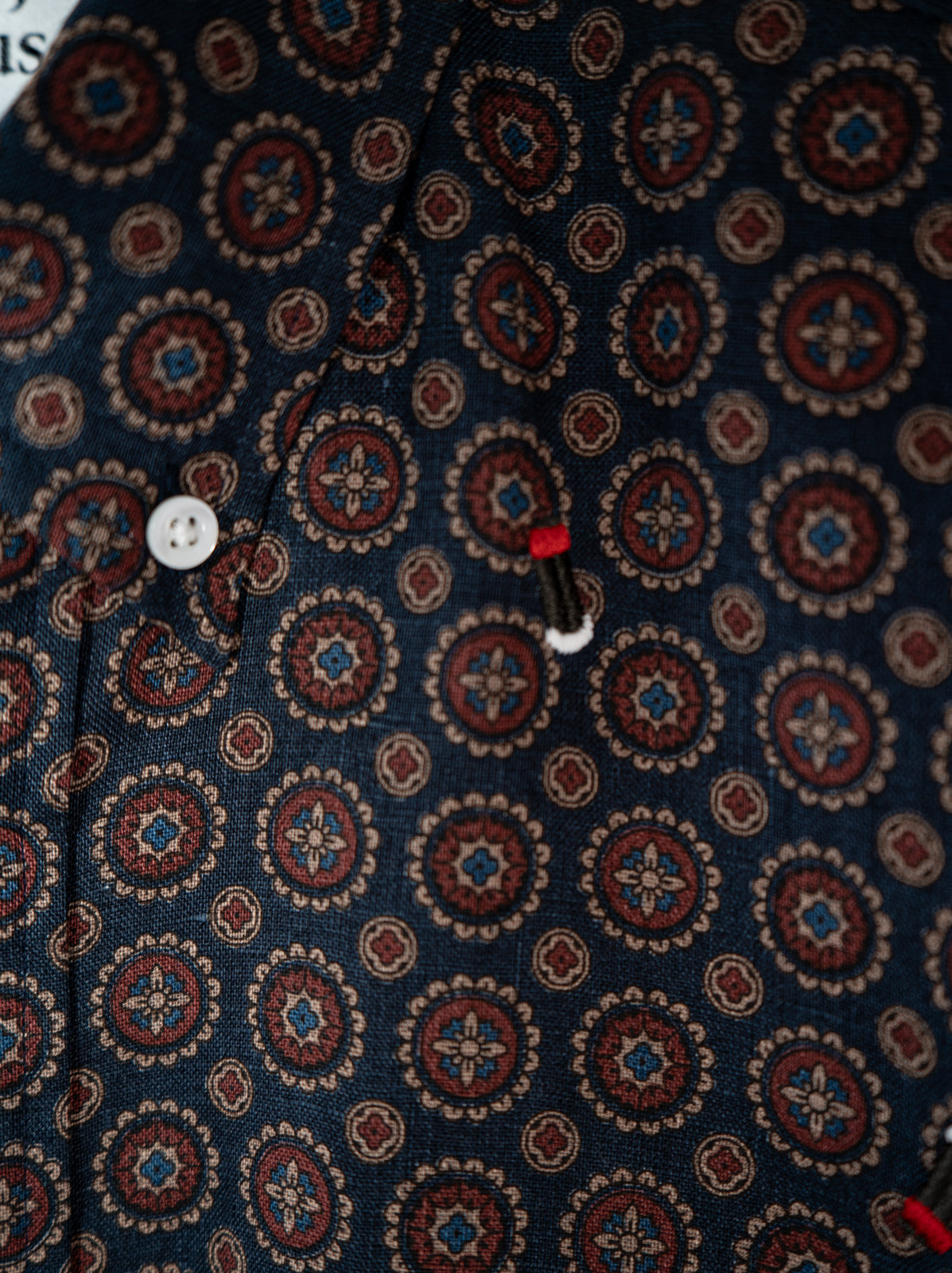 ホタル刺繍×小紋 かりゆしシャツ | majun plus