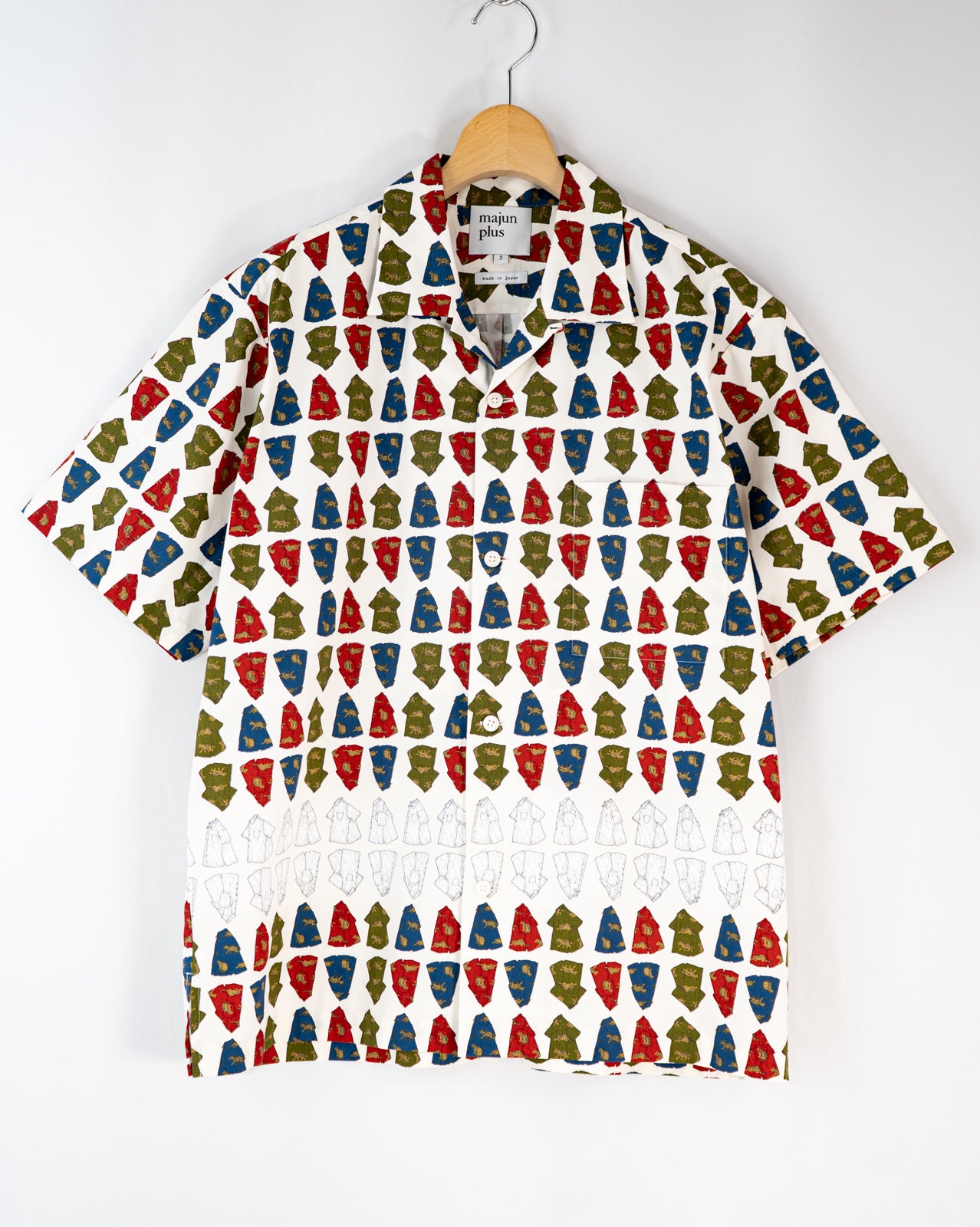 ヤマネコかりゆしシャツ柄 かりゆしシャツ | majun plus