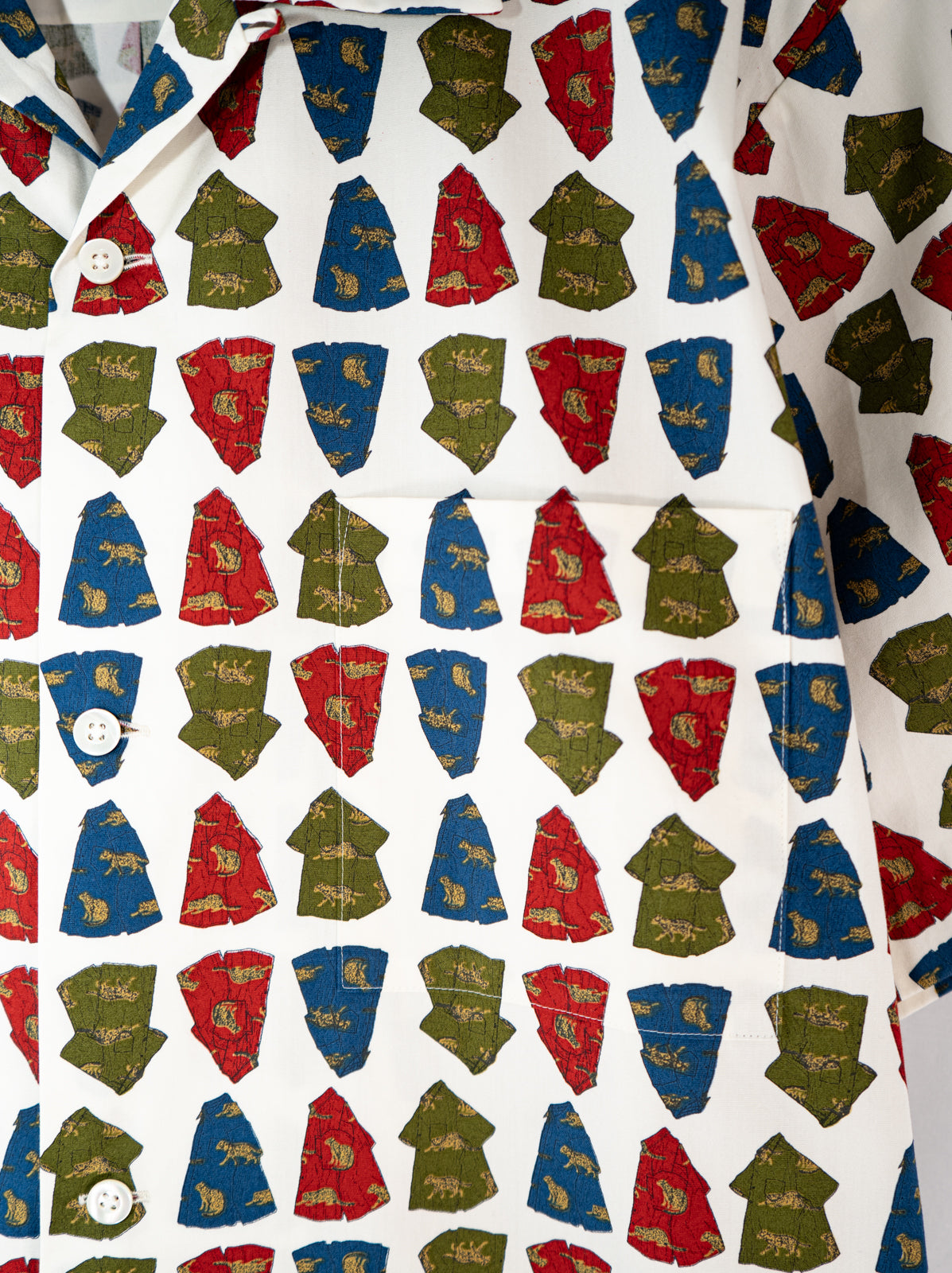 ヤマネコかりゆしシャツ柄 かりゆしシャツ | majun plus