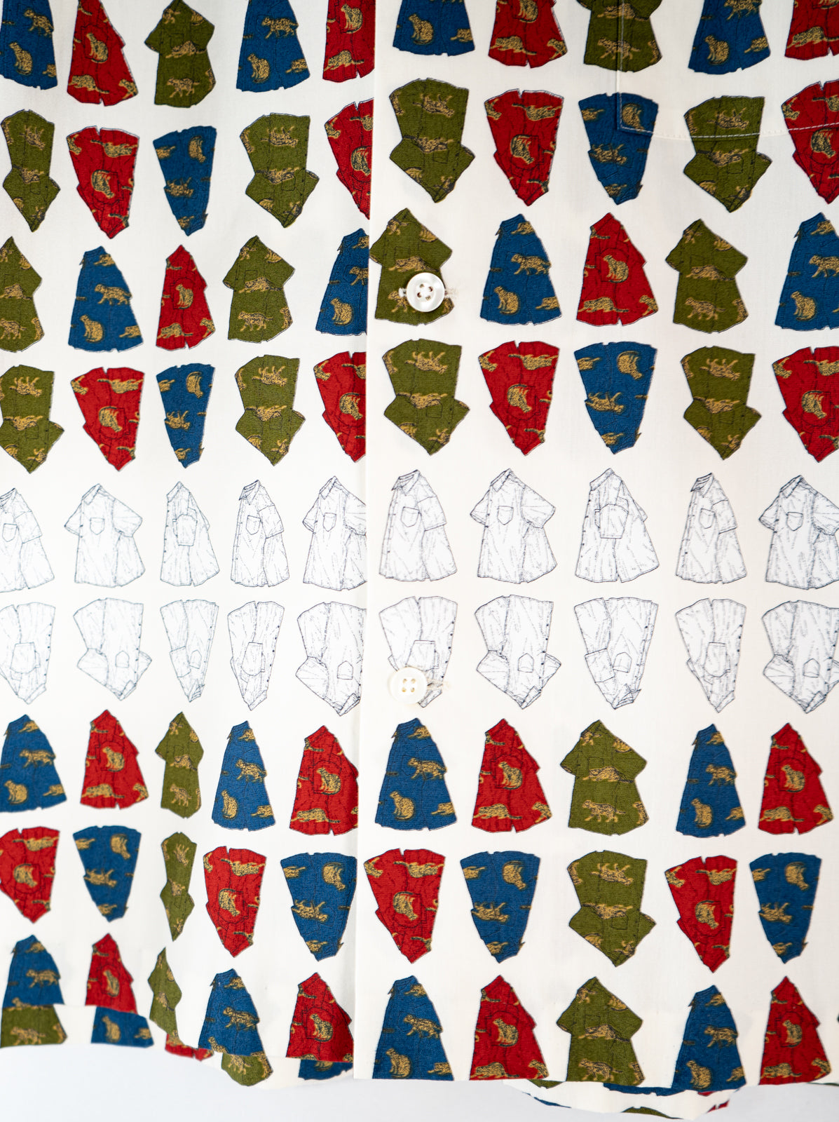 ヤマネコかりゆしシャツ柄 かりゆしシャツ | majun plus