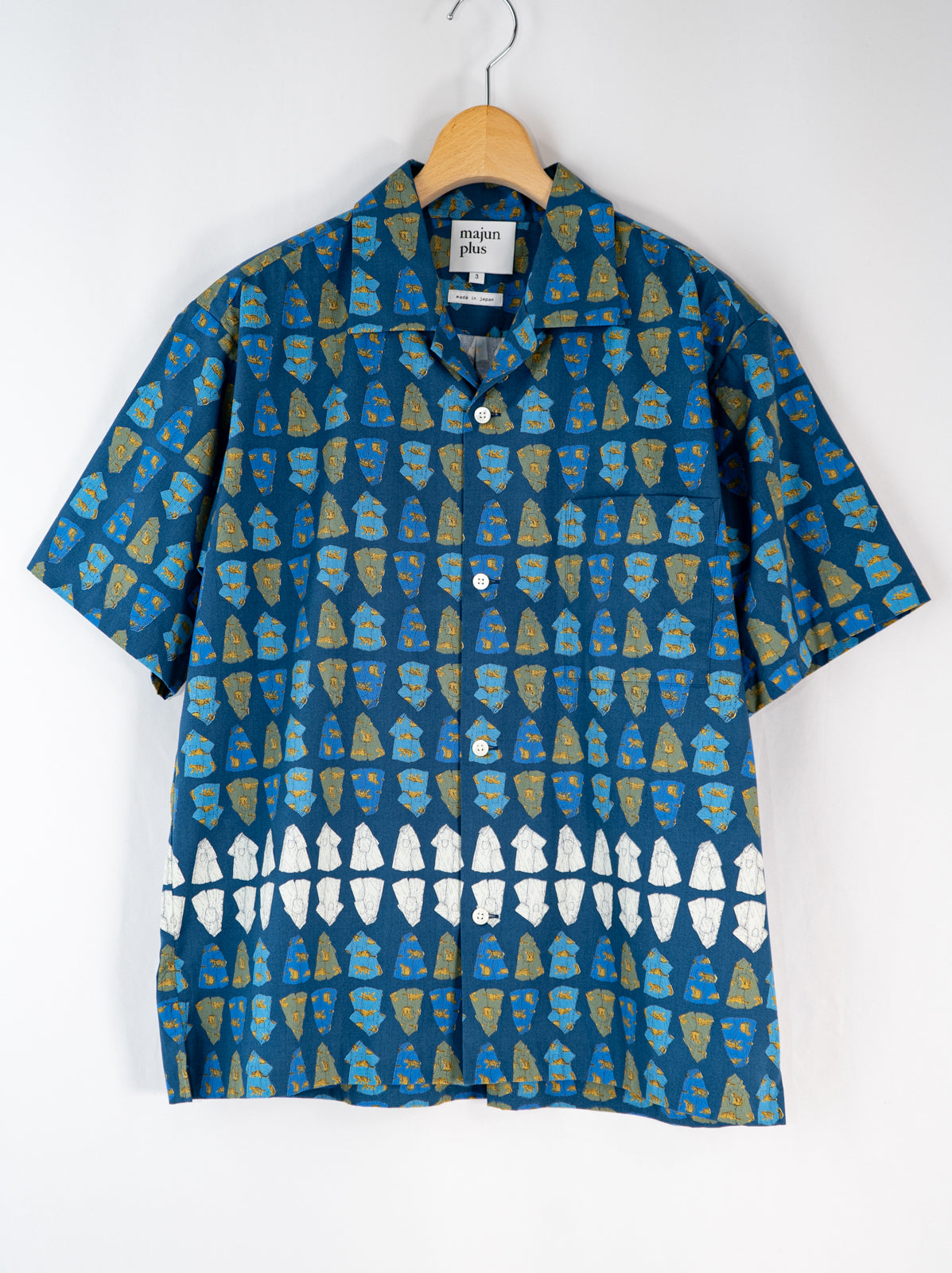 ヤマネコかりゆしシャツ柄 かりゆしシャツ | majun plus