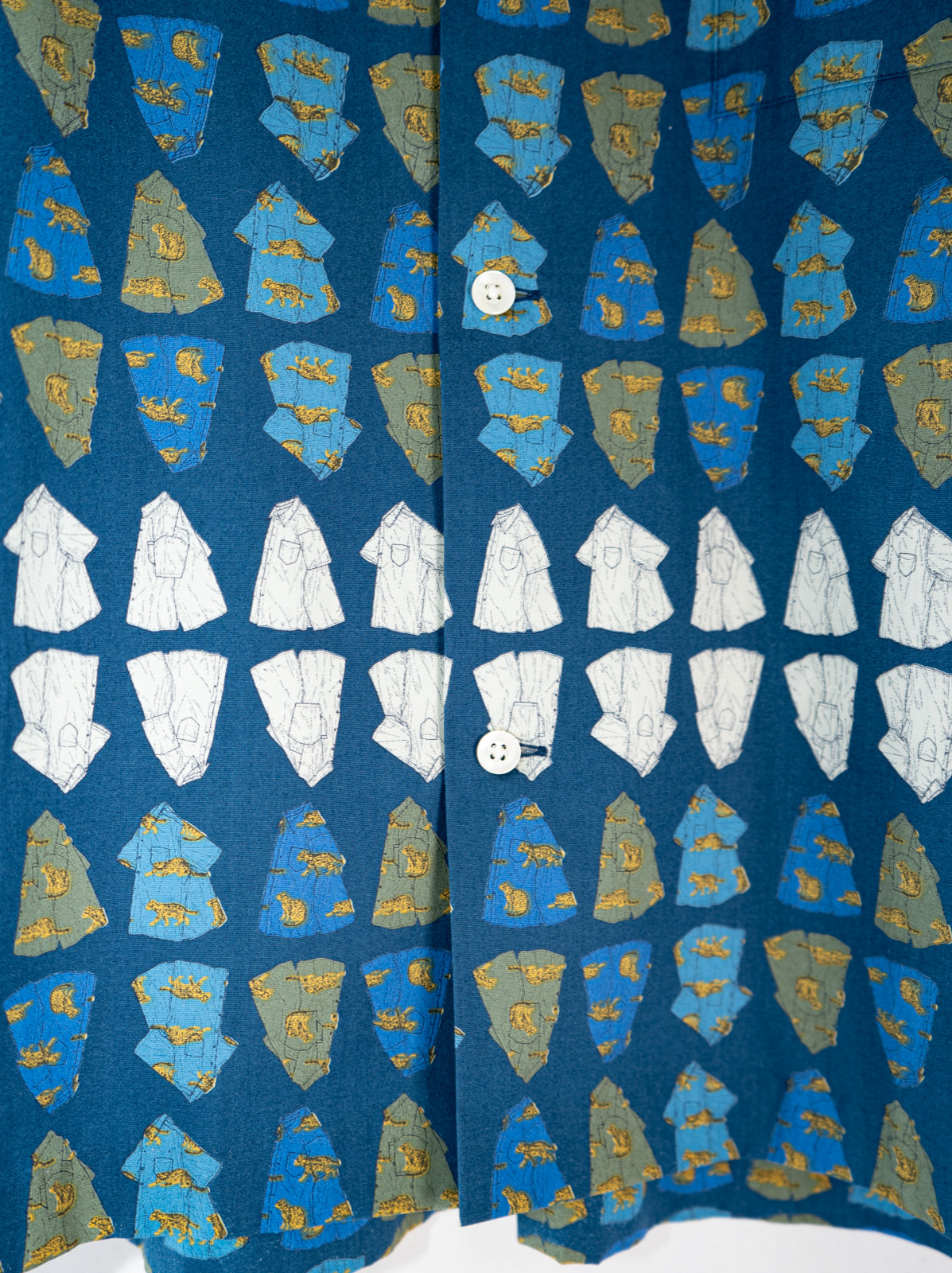 ヤマネコかりゆしシャツ柄 かりゆしシャツ | majun plus