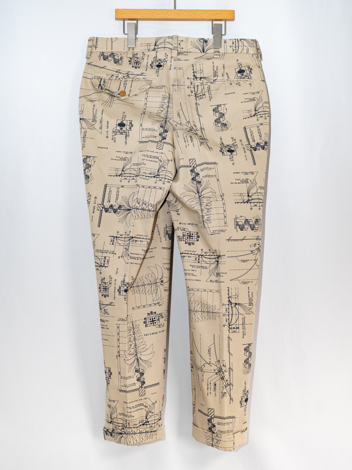 ワンタックトラウザーズ(プリントチノ) | Jipijapa