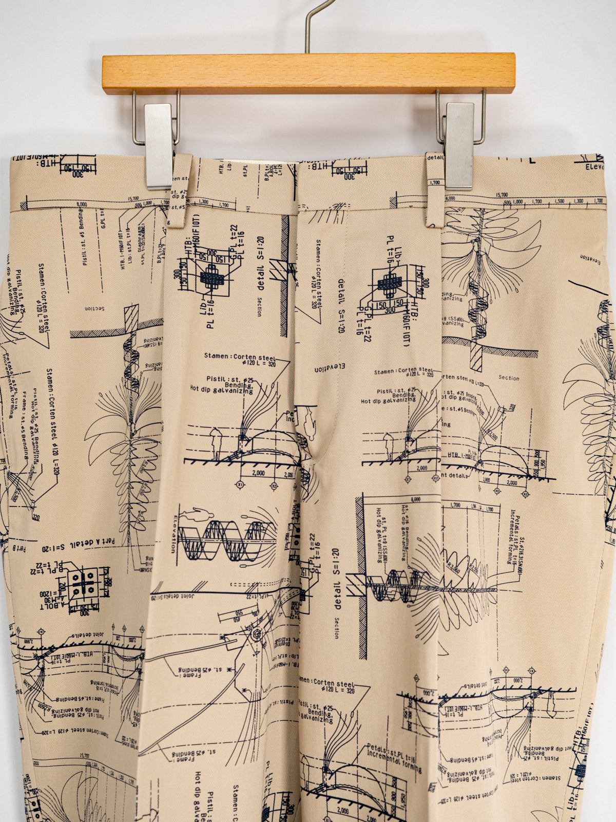 ワンタックトラウザーズ(プリントチノ) | Jipijapa