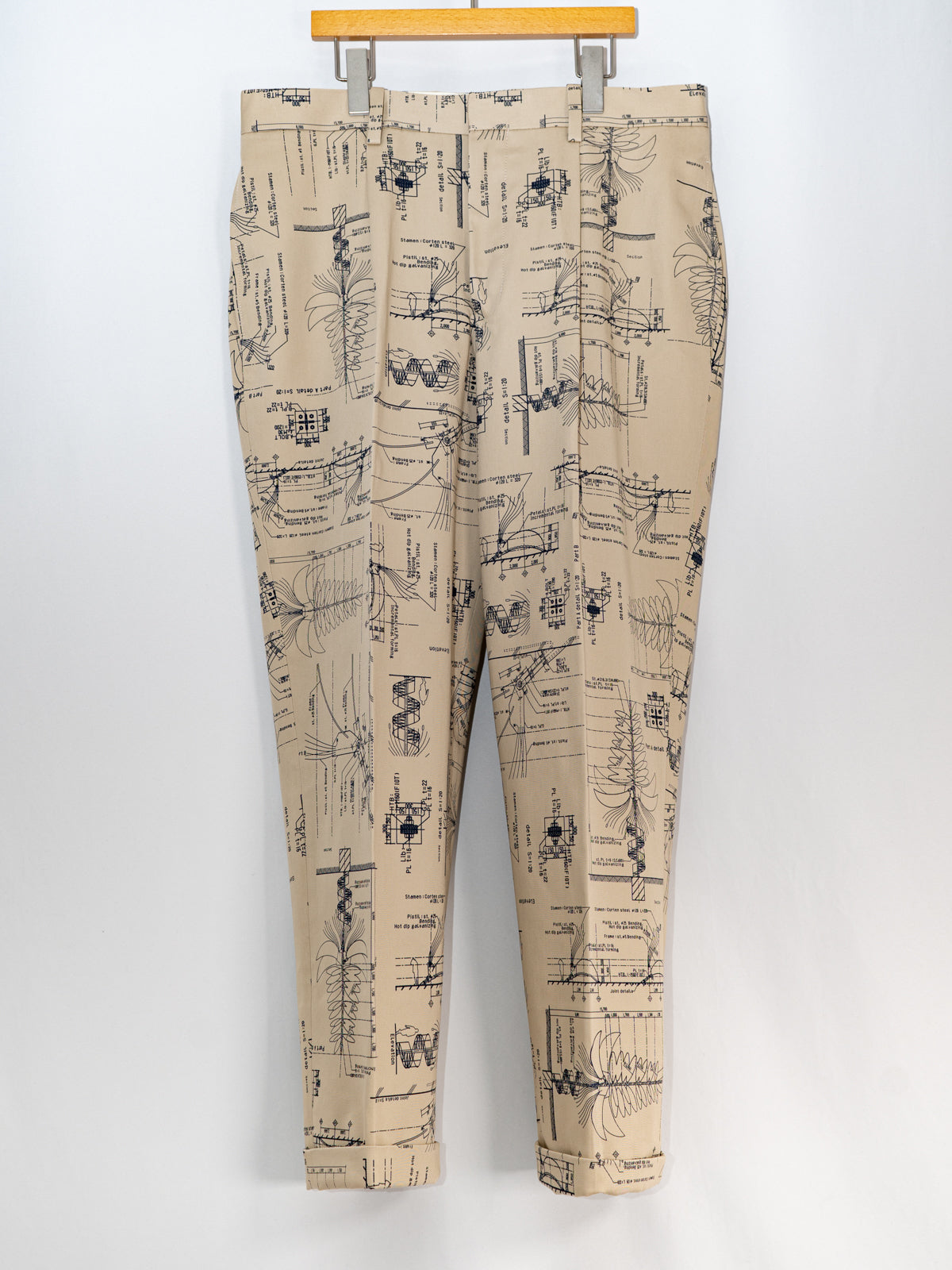 ワンタックトラウザーズ(プリントチノ) | Jipijapa