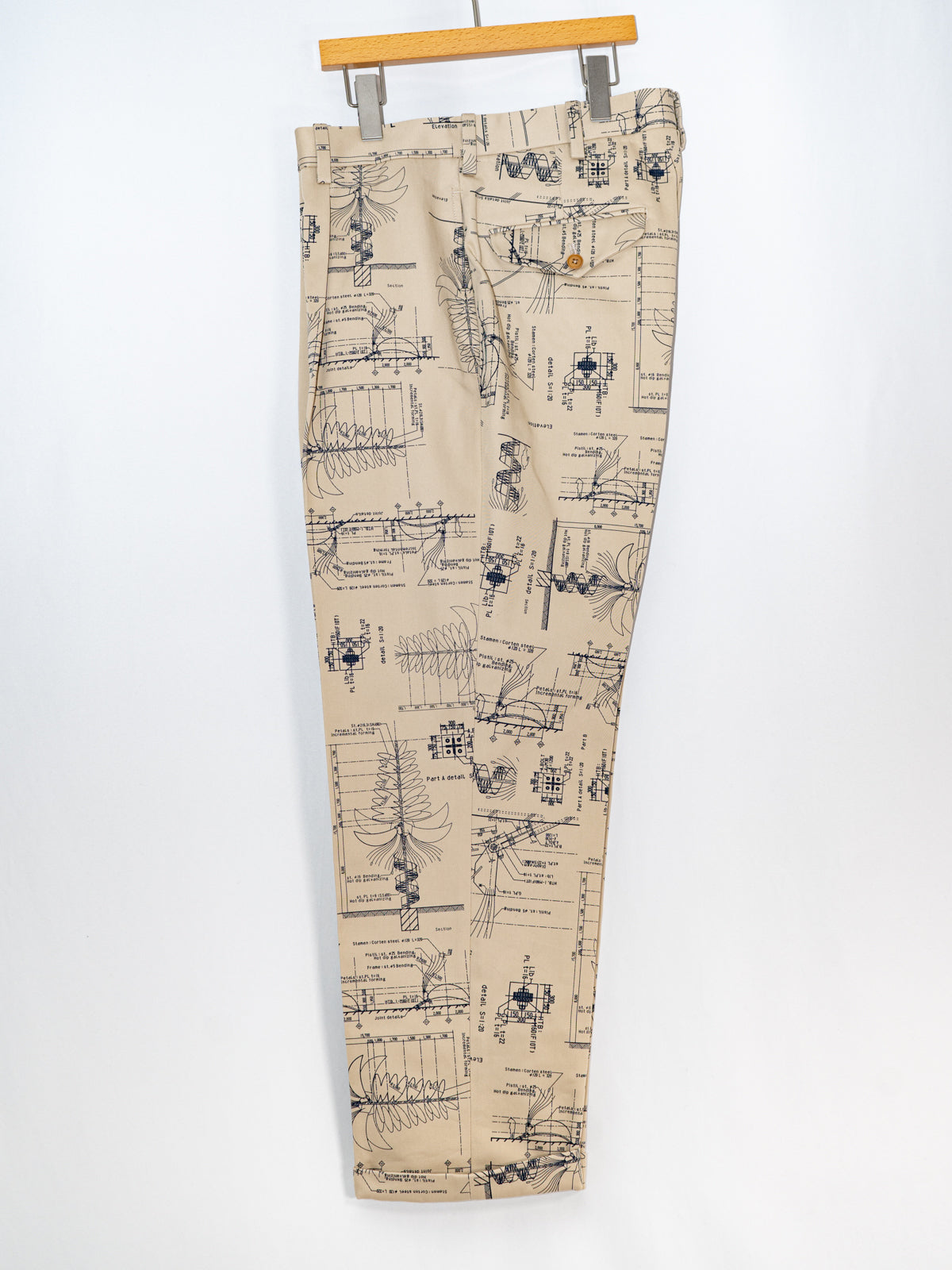 ワンタックトラウザーズ(プリントチノ) | Jipijapa