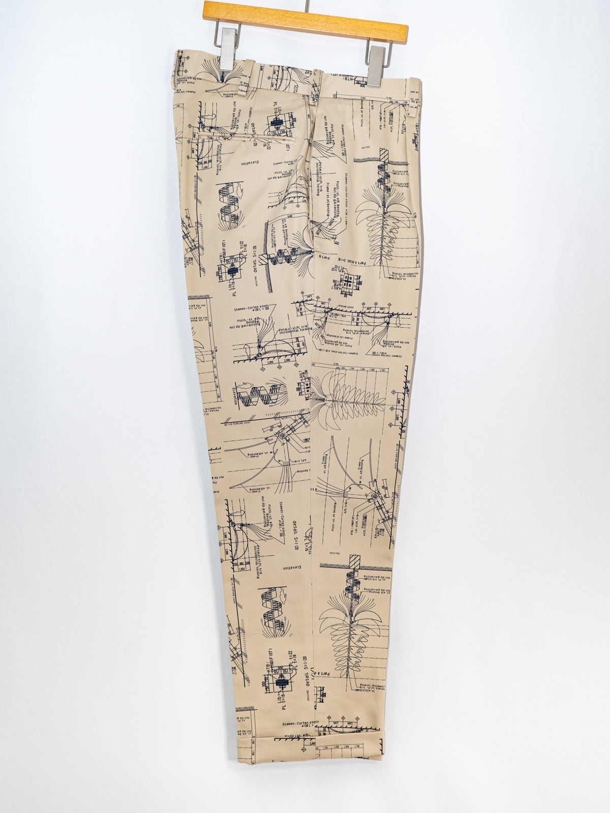 ワンタックトラウザーズ(プリントチノ) | Jipijapa