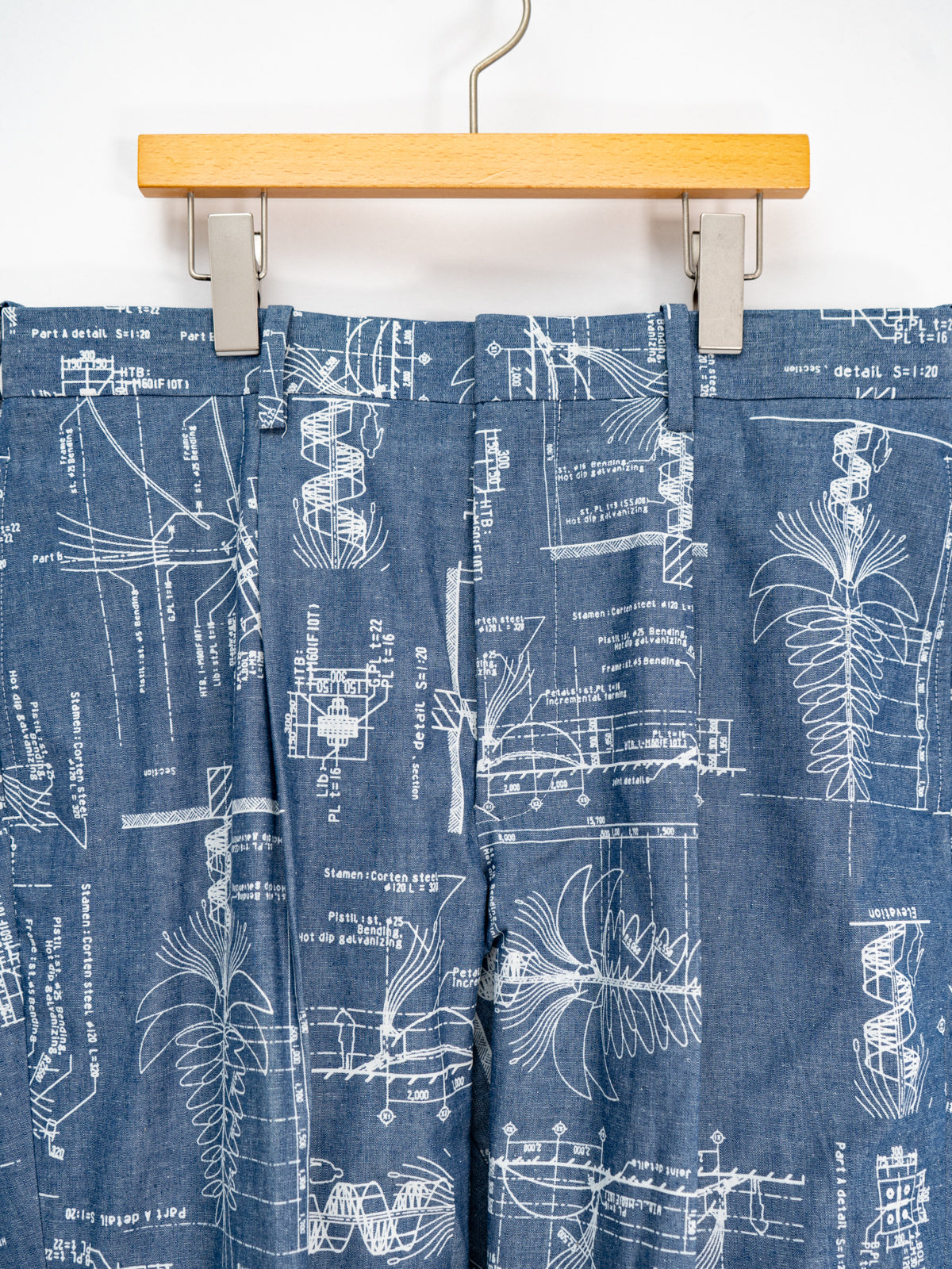 ワンタックトラウザーズ(シャンブレー) | Jipijapa