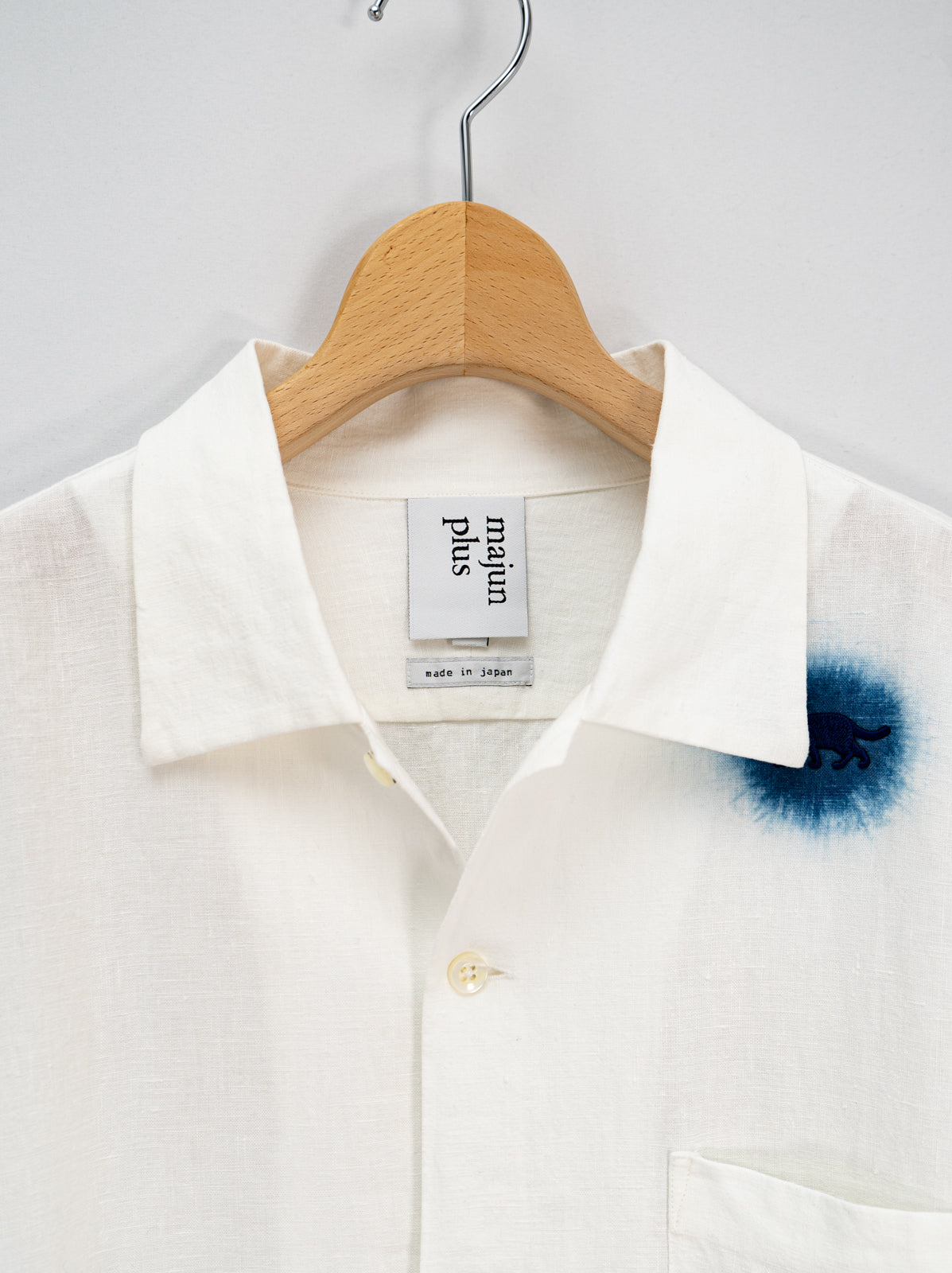 藍雫染隠れイリオモテヤマネコ かりゆしシャツ | majun plus