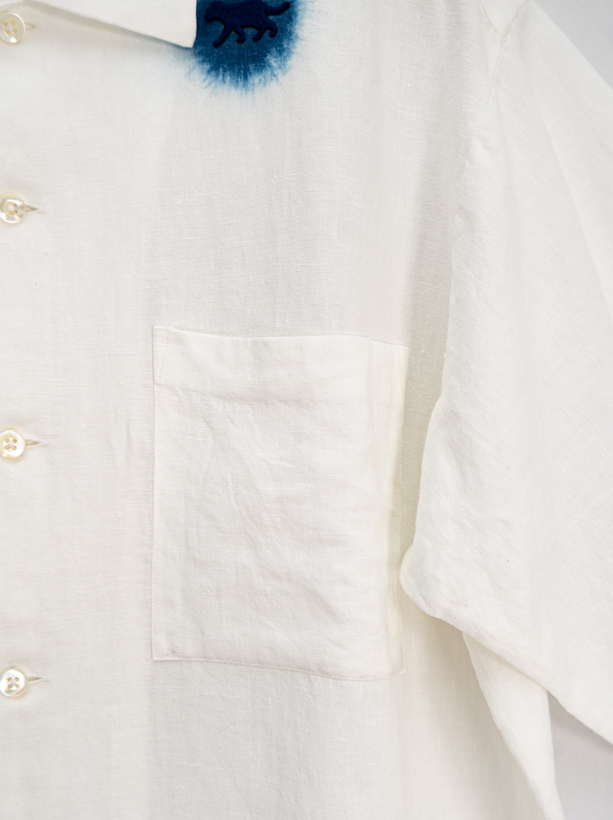 藍雫染隠れイリオモテヤマネコ かりゆしシャツ | majun plus