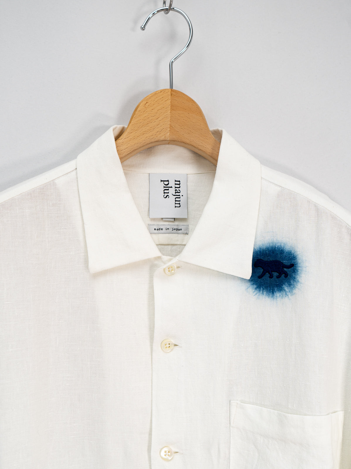 藍雫染隠れイリオモテヤマネコ かりゆしシャツ | majun plus