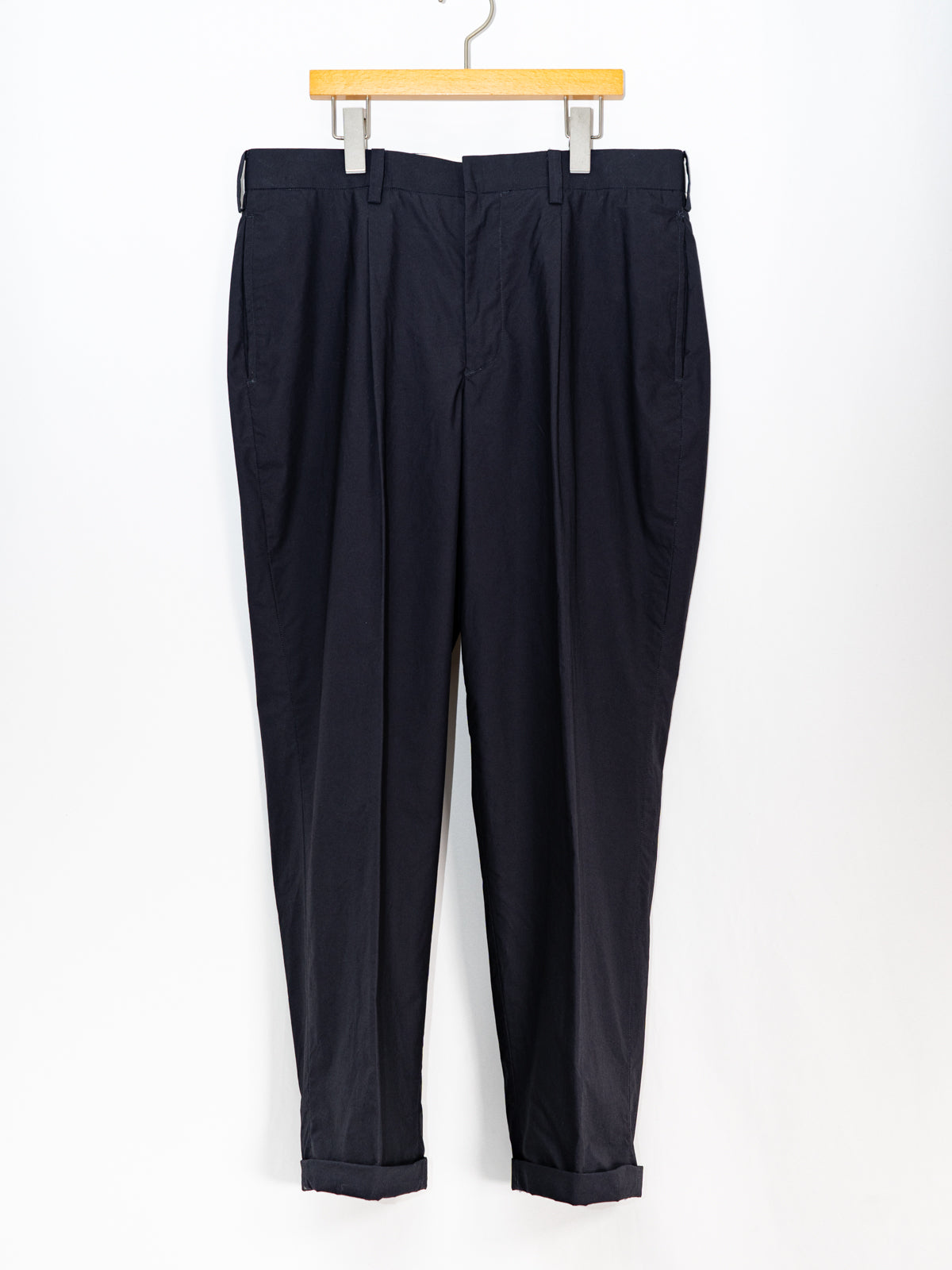 ワンタックトラウザーズ(紺キャラコ) | Jipijapa