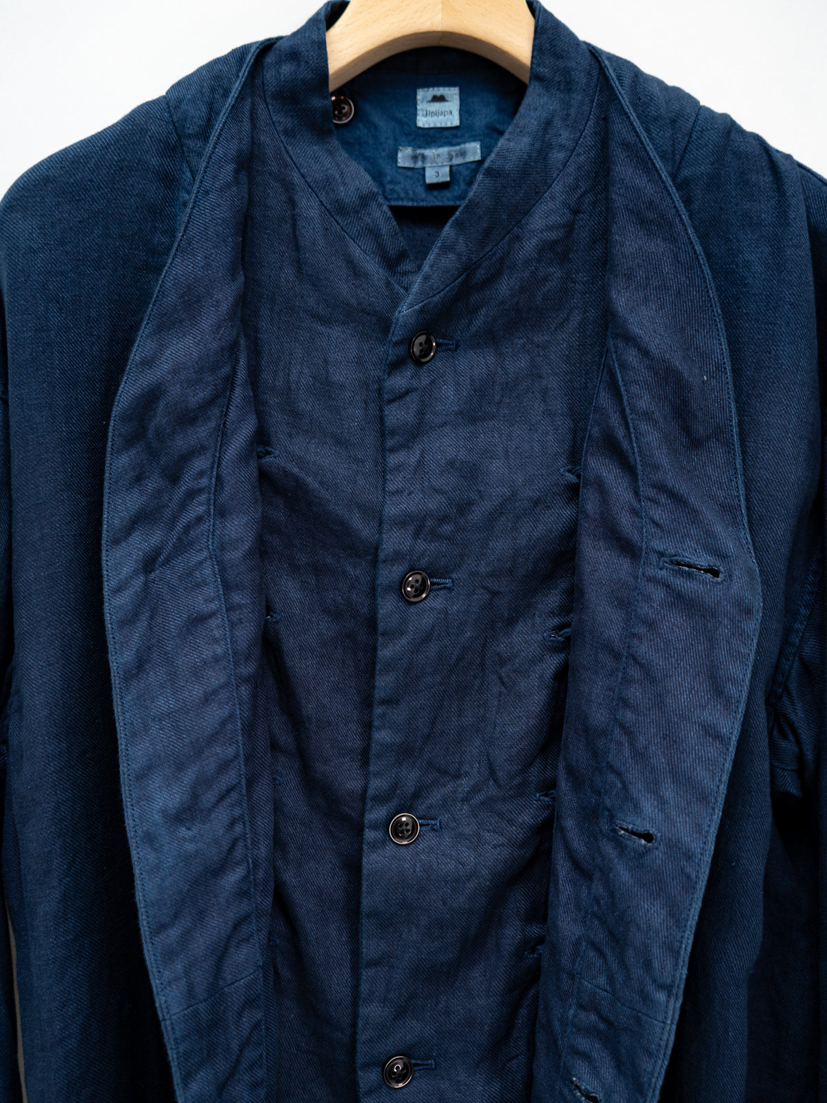 琉球藍染カーディガンブルゾン | Jipijapa