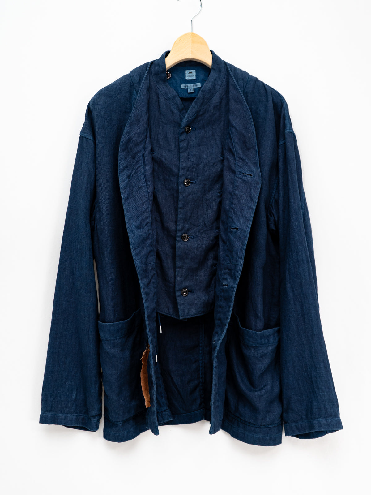 琉球藍染カーディガンブルゾン | Jipijapa