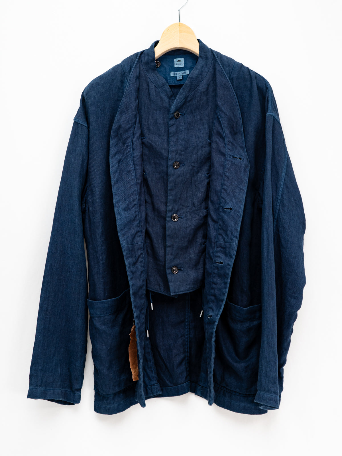 琉球藍染カーディガンブルゾン | Jipijapa