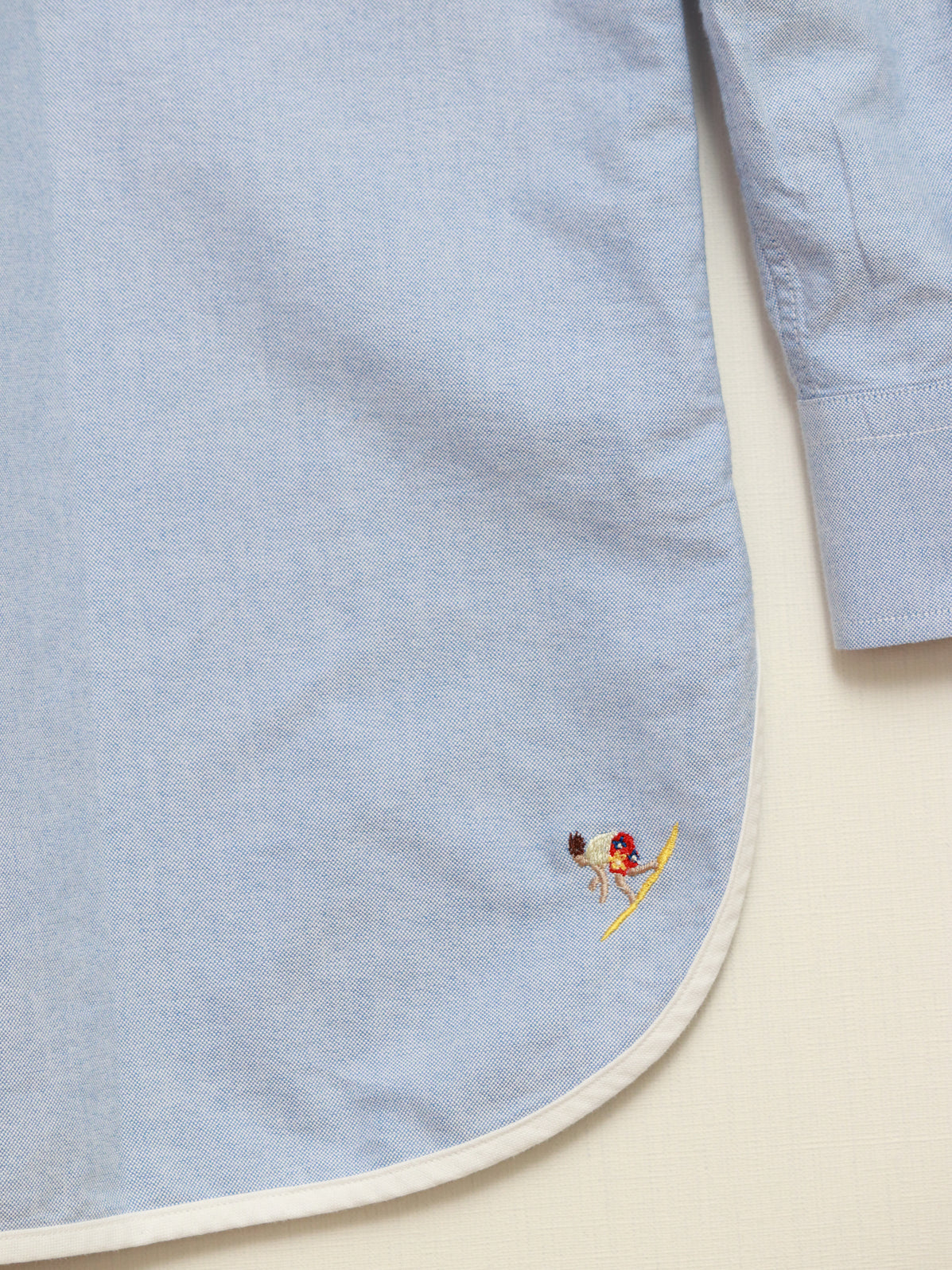 サーファー刺繍裾パイピングBDシャツ | Jipijapa