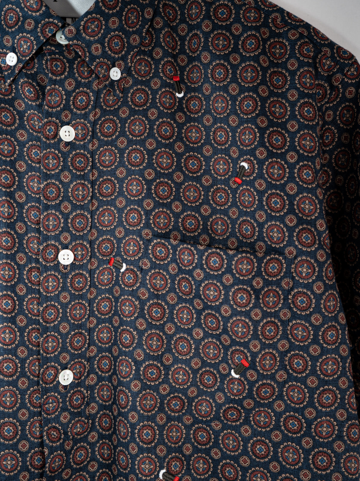 ホタル刺繍×小紋 かりゆしシャツ | Jipijapa majun plus